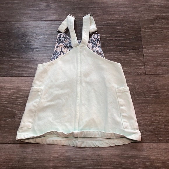 Zara Kids Light Blue Denim Overall Dress Baby Girl Size 18-24 Months - Picture 7 of 7